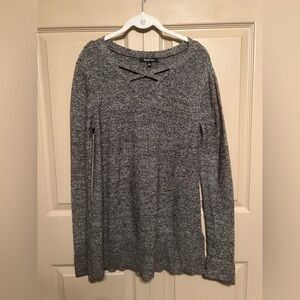 Relativity Charcoal Long Sleeve Sweater Tee